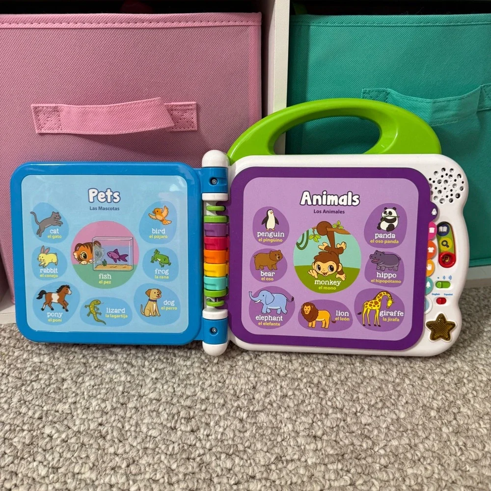 LeapFrog Learning Friends 100 Words Book English Spanish Bilingual Toy